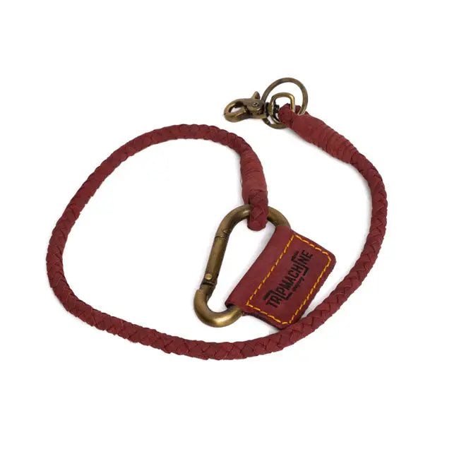 Trip Machine Braided Key Chain Cherry Red - FREE UK Shipping, FREE 365 Day Returns | Moto Central