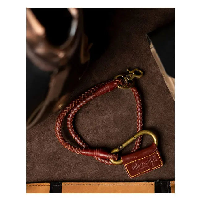 Trip Machine Braided Key Chain Cherry Red - FREE UK Shipping, FREE 365 Day Returns | Moto Central