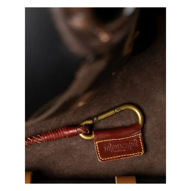 Trip Machine Braided Key Chain Cherry Red - FREE UK Shipping, FREE 365 Day Returns | Moto Central