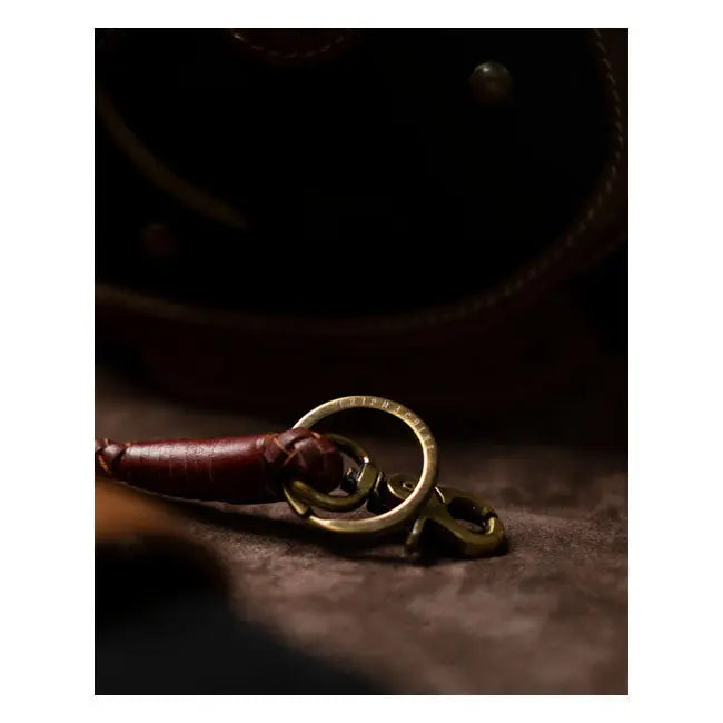 Trip Machine Braided Key Chain Cherry Red - FREE UK Shipping, FREE 365 Day Returns | Moto Central