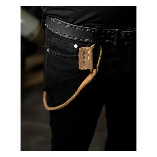 Trip Machine Braided Key Chain Tobacco - FREE UK Shipping, FREE 365 Day Returns | Moto Central