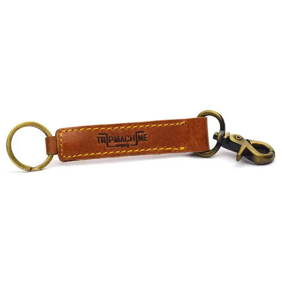 Trip Machine Classic Keyring Vintage Tan — product cut-out view