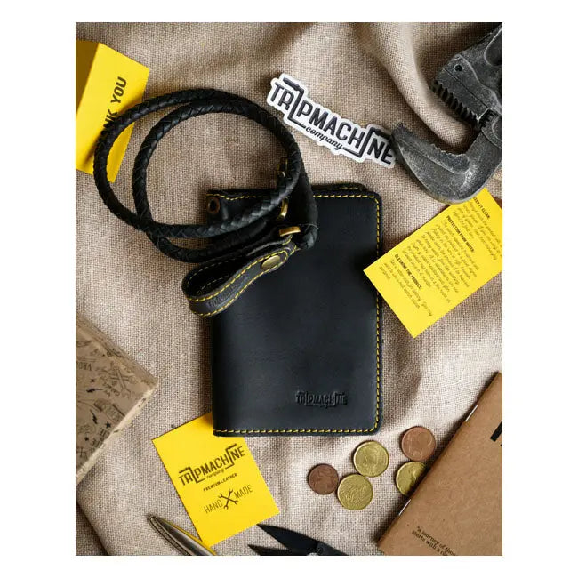 Trip Machine Explorer Wallet Black - FREE UK Shipping, FREE 365 Day Returns | Moto Central