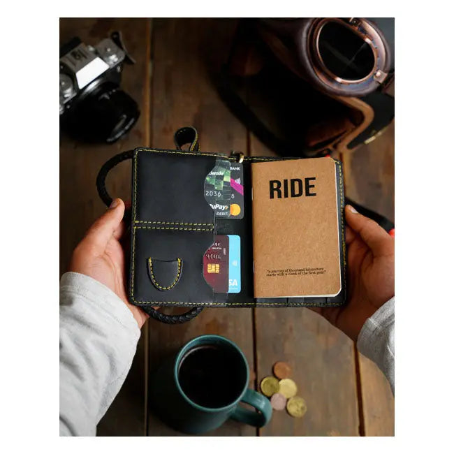 Trip Machine Explorer Wallet Black - FREE UK Shipping, FREE 365 Day Returns | Moto Central