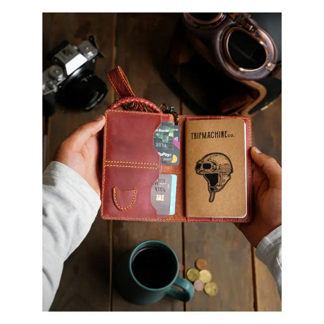 Trip Machine Explorer Wallet Cherry Red - FREE UK Shipping, FREE 365 Day Returns | Moto Central