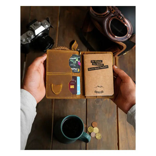 Trip Machine Explorer Wallet Tobacco - FREE UK Shipping, FREE 365 Day Returns | Moto Central