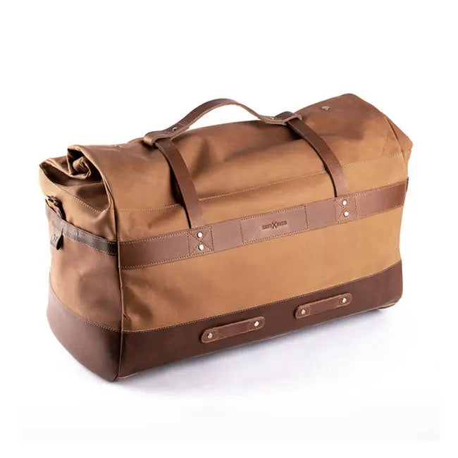 Trip Machine Outlaw Duffle Bag Vintage Tan - FREE UK Shipping, FREE 365 Day Returns | Moto Central