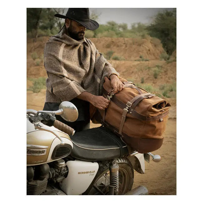 Trip Machine Outlaw Rogue Duffle Bag Tobacco  - FREE UK Shipping, FREE 365 Day Returns | Moto Central