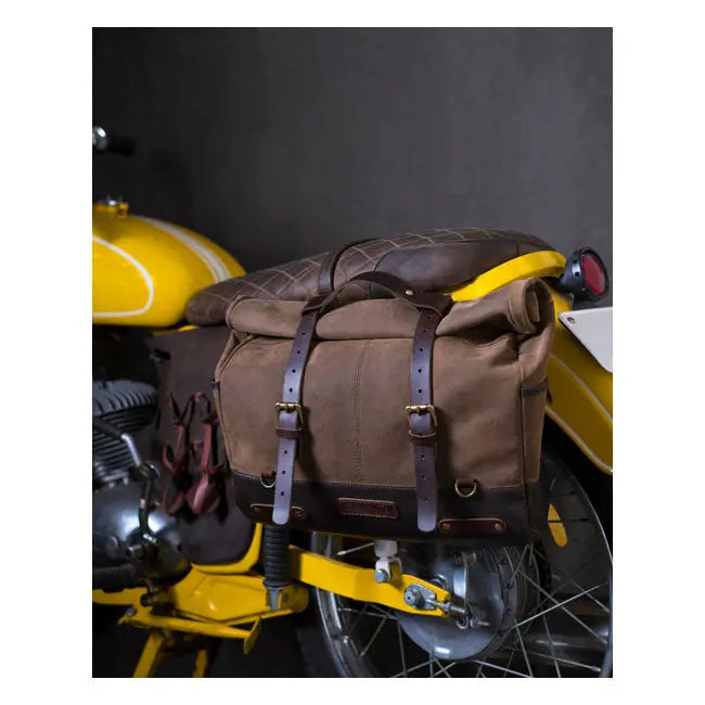 Trip Machine Outlaw Saddlebag Tobacco Brown - FREE UK Shipping, FREE 365 Day Returns | Moto Central