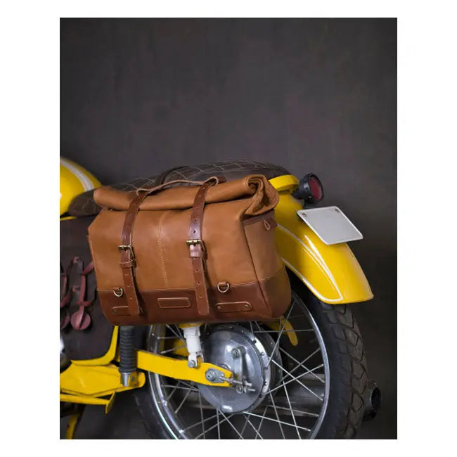 Trip Machine Outlaw Saddlebag Vintage Tan - FREE UK Shipping, FREE 365 Day Returns | Moto Central