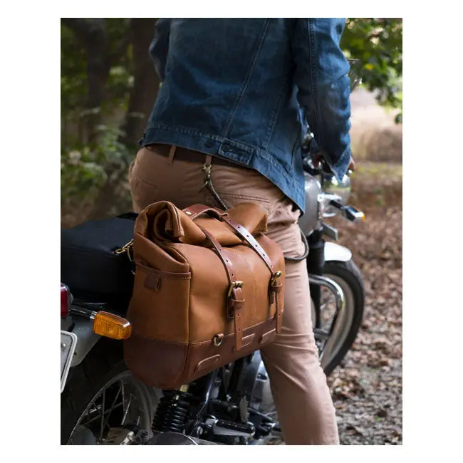 Trip Machine Outlaw Saddlebag Vintage Tan - FREE UK Shipping, FREE 365 Day Returns | Moto Central