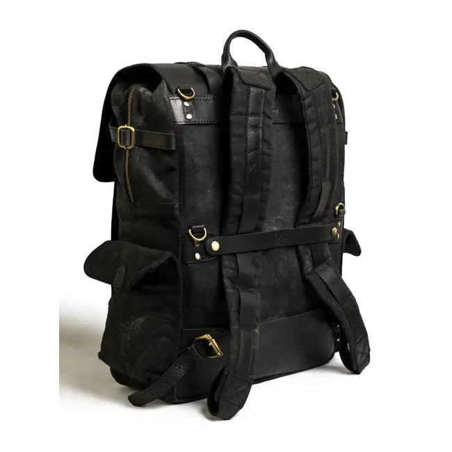 Trip Machine Rambler Backpack Black - FREE UK Shipping, FREE 365 Day Returns | Moto Central