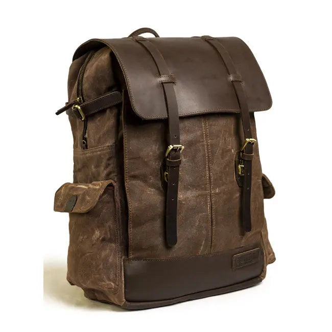 Trip Machine Rambler Backpack Tobacco Brown - FREE UK Shipping, FREE 365 Day Returns | Moto Central