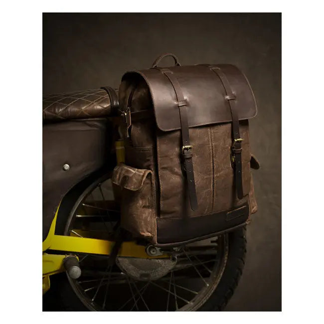 Trip Machine Rambler Backpack Tobacco Brown - FREE UK Shipping, FREE 365 Day Returns | Moto Central