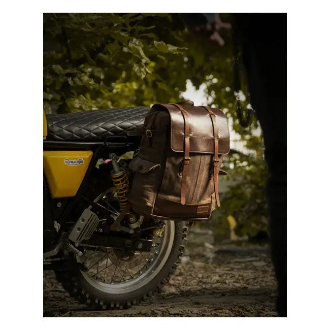 Trip Machine Rambler Backpack Vintage Tan - FREE UK Shipping, FREE 365 Day Returns | Moto Central