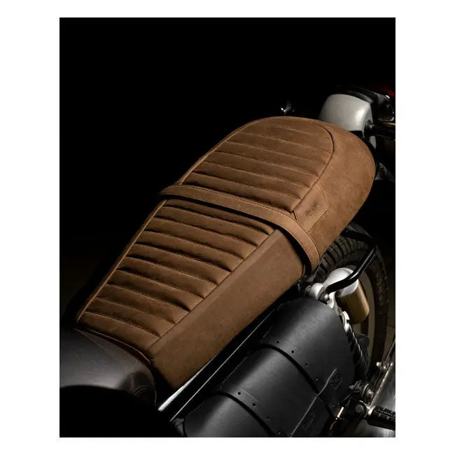 Trip Machine Royal Enfield Twins Touring Seat Brown Leather - FREE UK Shipping, FREE 365 Day Returns | Moto Central