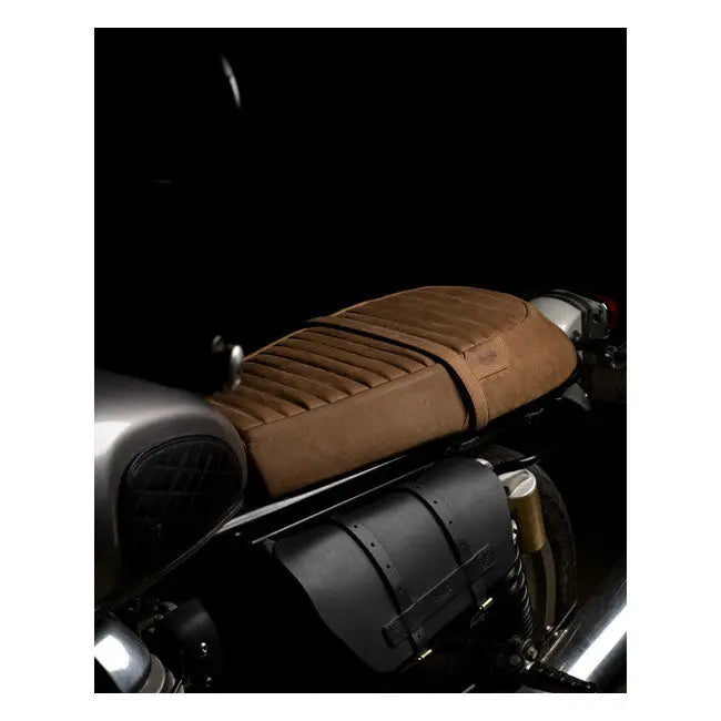 Trip Machine Royal Enfield Twins Touring Seat Brown Leather - FREE UK Shipping, FREE 365 Day Returns | Moto Central