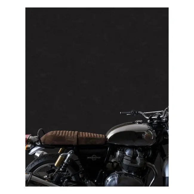 Trip Machine Royal Enfield Twins Touring Seat Tobacco Suede - FREE UK Shipping, FREE 365 Day Returns | Moto Central
