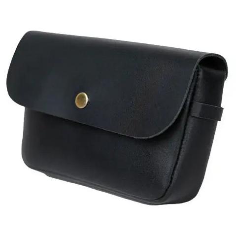 Trip Machine Sidekick Moto Pouch Black - angled view