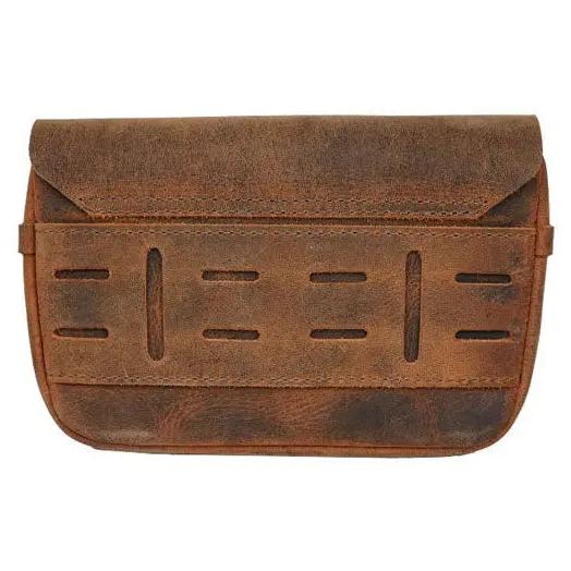 Trip Machine Sidekick Moto Pouch Mocha - rear mounting-loop view
