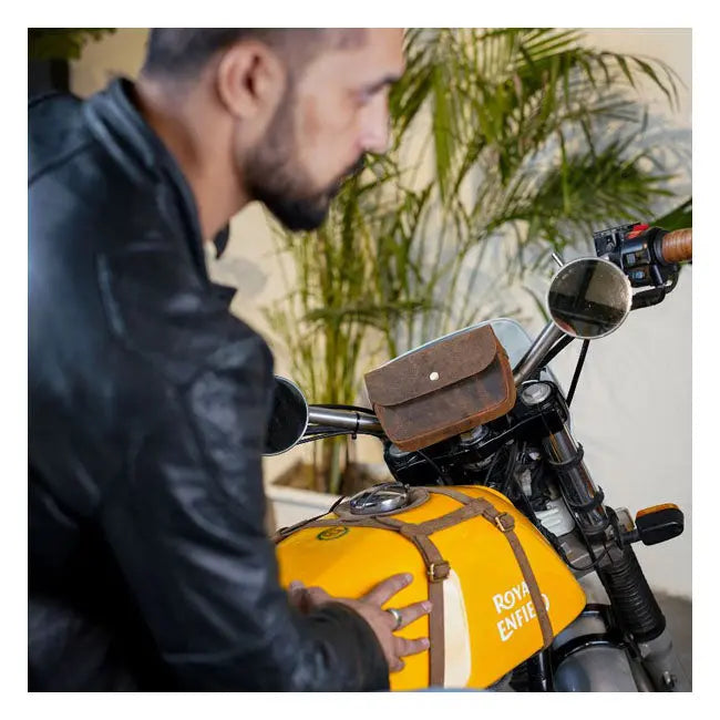 Trip Machine Sidekick Moto Pouch Mocha - FREE UK Shipping, FREE 365 Day Returns | Moto Central