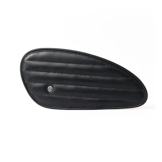 Trip Machine Universal Classic Leather Tank Pad Set Black - FREE UK Shipping, FREE 365 Day Returns | Moto Central
