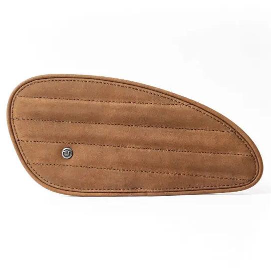 Trip Machine Universal Classic Leather Tank Pad Set Tobacco - single tobacco leather tank pad