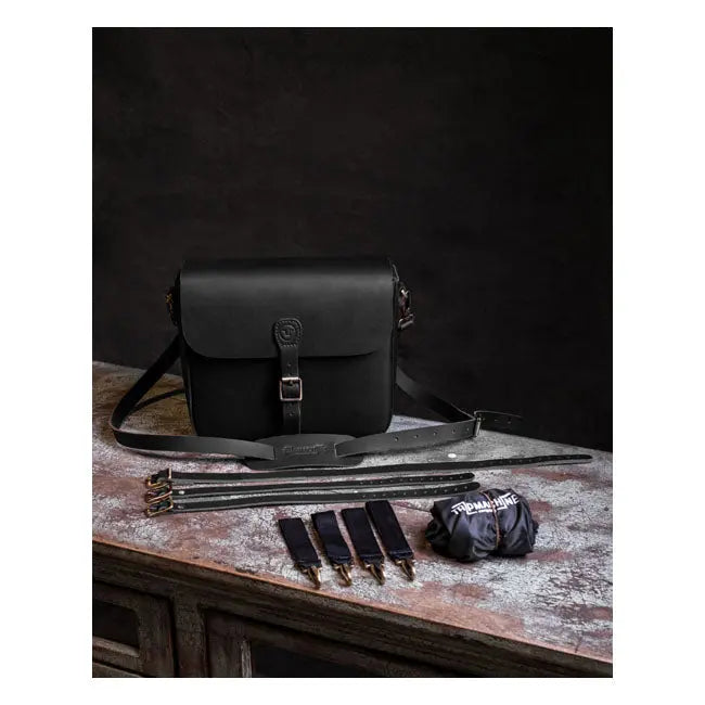 Trip Machine Universal Classic Saddlebag Black - FREE UK Shipping, FREE 365 Day Returns | Moto Central