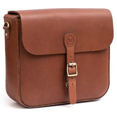 Trip Machine Universal Classic Saddlebag Cognac Brown - front product view