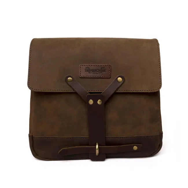 Trip Machine Universal Messenger Bag Tobacco Brown - FREE UK Shipping, FREE 365 Day Returns | Moto Central