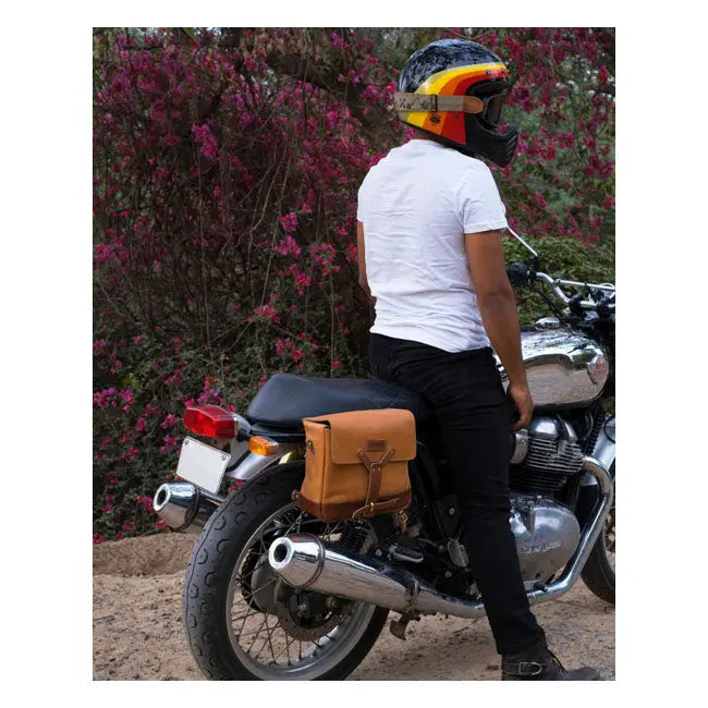 Trip Machine Universal Messenger Bag Vintage Tan - FREE UK Shipping, FREE 365 Day Returns | Moto Central