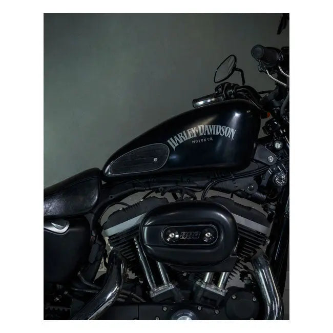 Trip Machine Universal Mini Classic Leather Tank Pads Black Suede - FREE UK Shipping, FREE 365 Day Returns | Moto Central