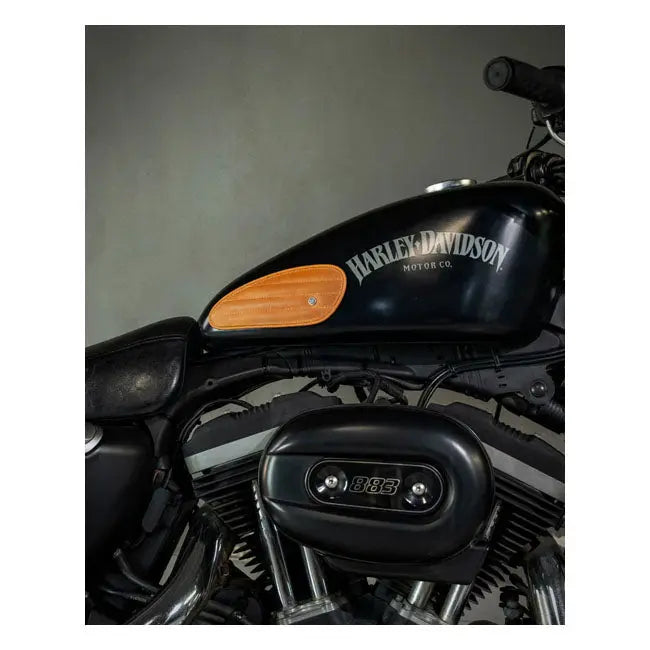 Trip Machine Universal Mini Classic Leather Tank Pads Tan - FREE UK Shipping, FREE 365 Day Returns | Moto Central