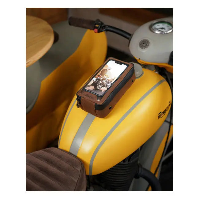 Trip Machine Universal Navigator Bag Tobacco Brown - FREE UK Shipping, FREE 365 Day Returns | Moto Central