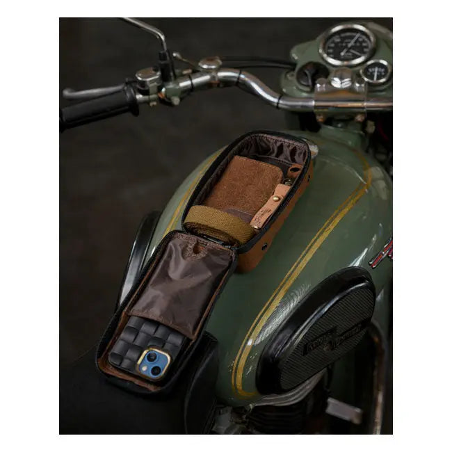 Trip Machine Universal Navigator Bag Tobacco Brown - FREE UK Shipping, FREE 365 Day Returns | Moto Central