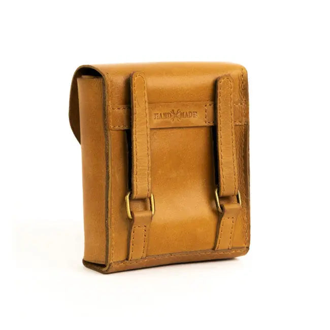 Trip Machine Universal Trooper Helmet Bag Vintage Tan - FREE UK Shipping, FREE 365 Day Returns | Moto Central