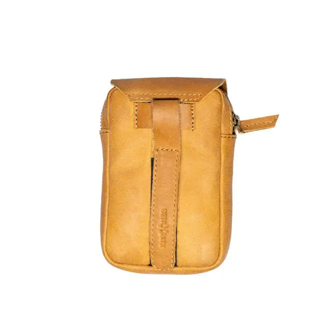 Trip Machine Utility Pouch Vintage Tan - FREE UK Shipping, FREE 365 Day Returns | Moto Central