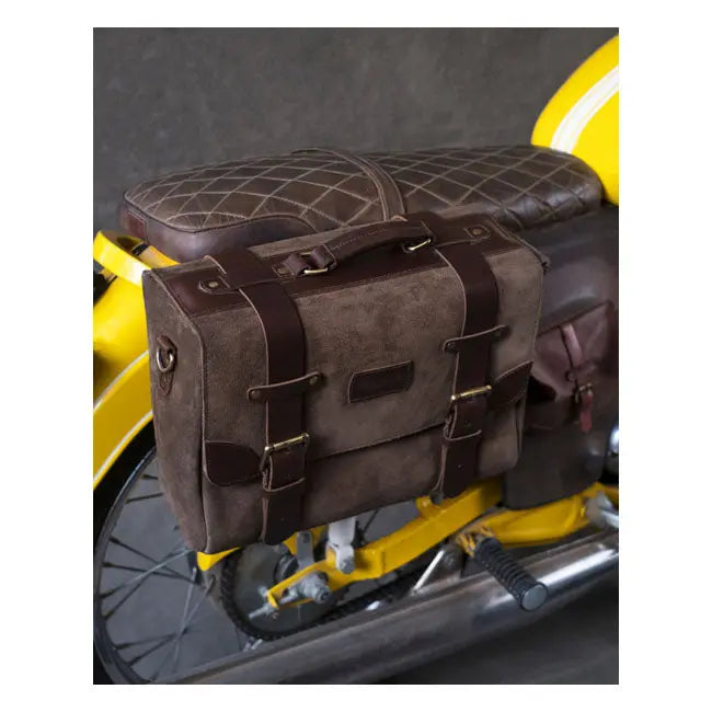 Trip Machine Warrior Saddlebag Tobacco Brown - FREE UK Shipping, FREE 365 Day Returns | Moto Central