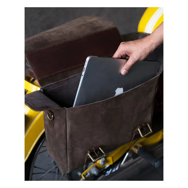 Trip Machine Warrior Saddlebag Tobacco Brown - FREE UK Shipping, FREE 365 Day Returns | Moto Central