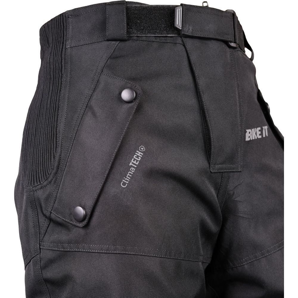 Bike It Triple Black Ultimate Adventure Waterproof Trouser Black