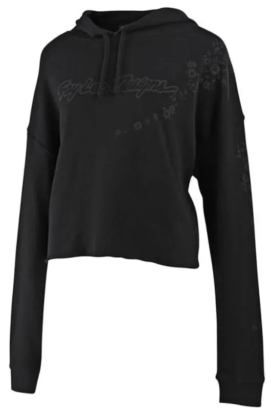 Troy Lee Designs Signature Floral Crop Ladies Pullover Black FREE UK Delivery, FREE 365 Day Returns | Moto Central