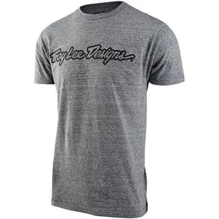 Troy Lee Designs Signature Tee Vintage Snow Heather FREE UK Delivery, FREE 365 Days Return - Moto Central