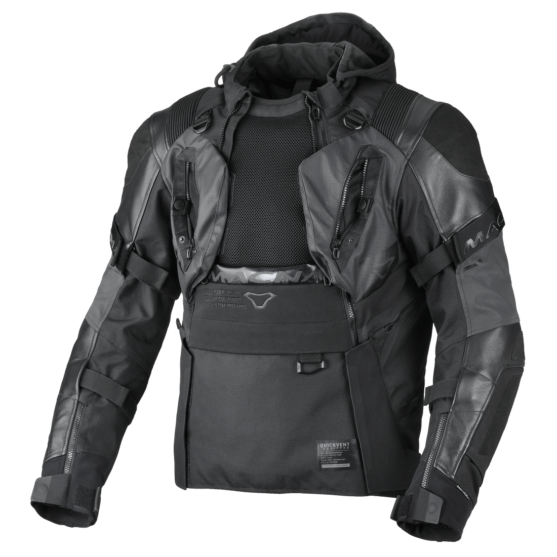 Macna Tryton Textile Jacket Black FREE UK Delivery, FREE 365 Day Returns | Moto Central