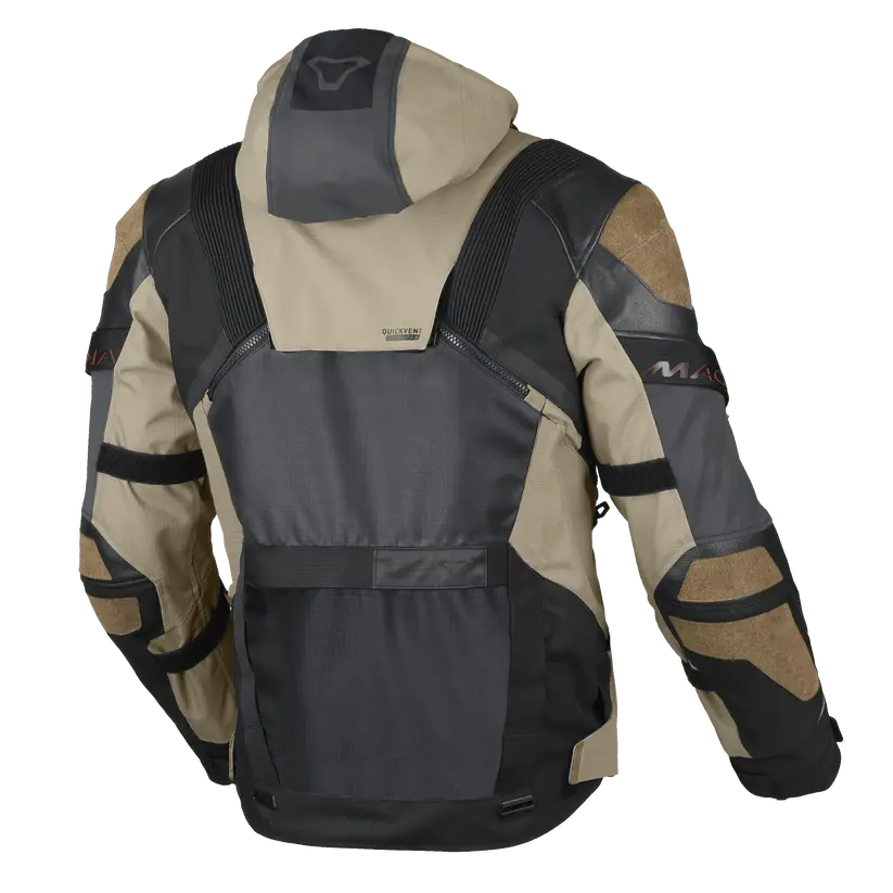 Macna Tryton Textile Jacket Taupe / Black FREE UK Delivery, FREE 365 Day Returns | Moto Central