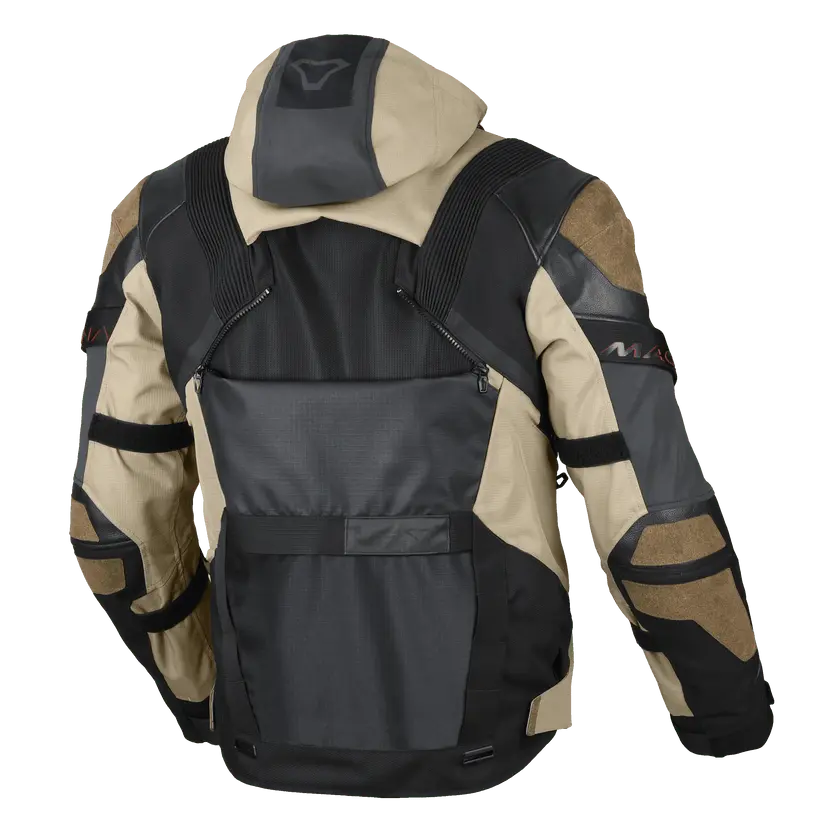 Macna Tryton Textile Jacket Taupe / Black FREE UK Delivery, FREE 365 Day Returns | Moto Central