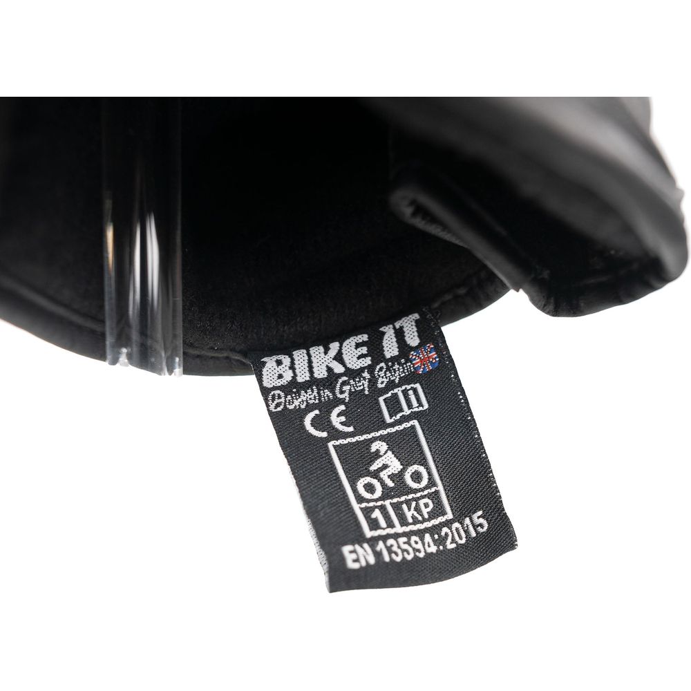 Bike It Ultimate Track UTG Leather Gloves Black