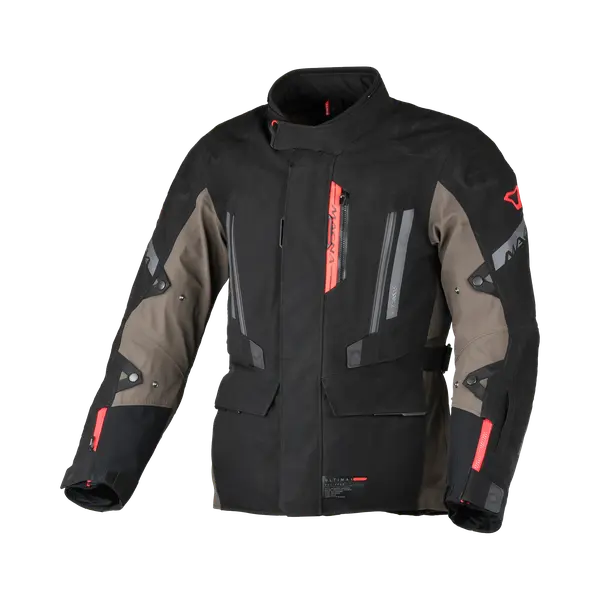 Macna Ultimax 2.0 Textile Jacket Black / Grey / Red - FREE UK Shipping, FREE 365 Day Returns | Moto Central
