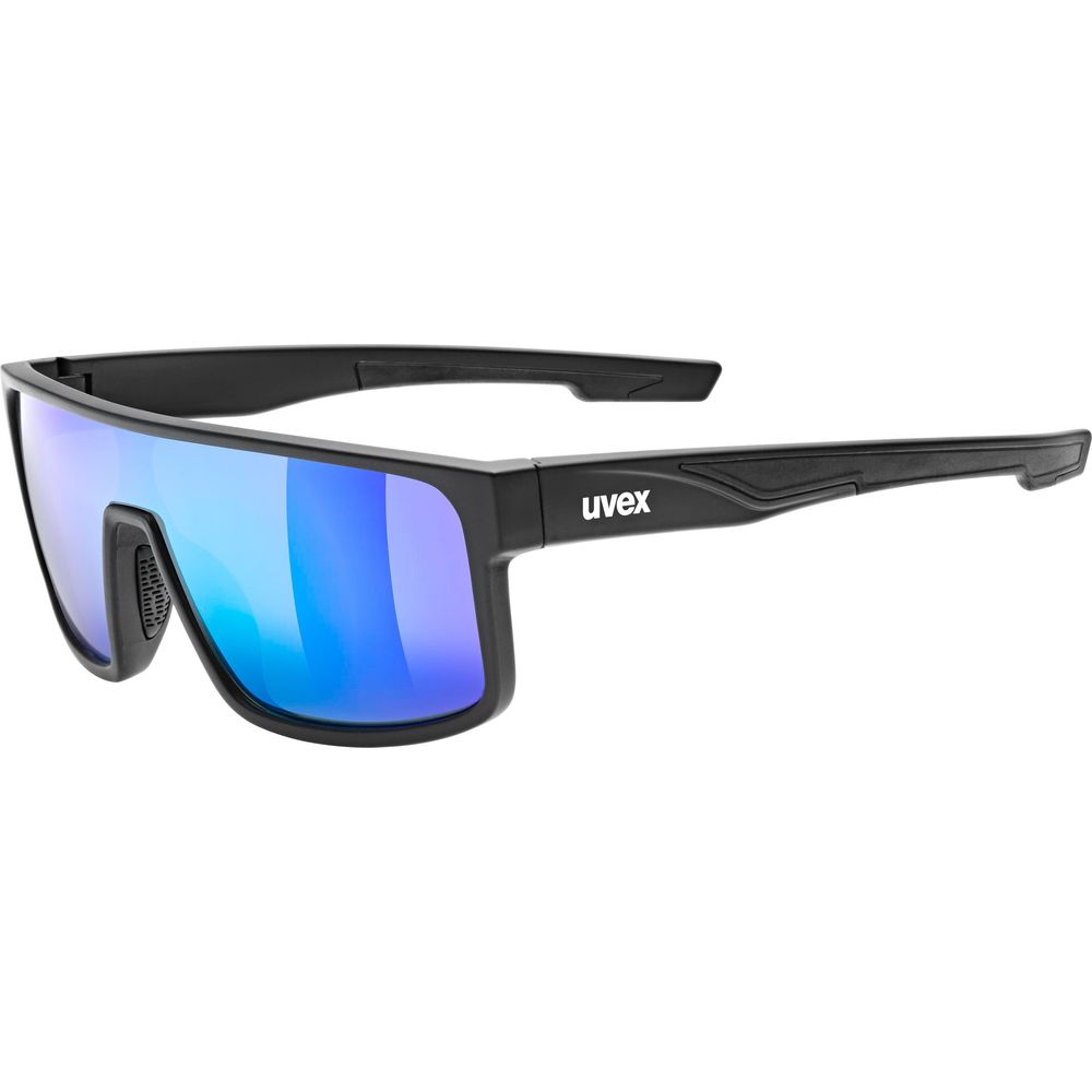 Uvex LGL 51 Sunglasses Matt Black / Green