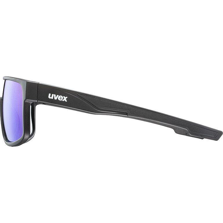Uvex LGL 51 Sunglasses Matt Black / Green