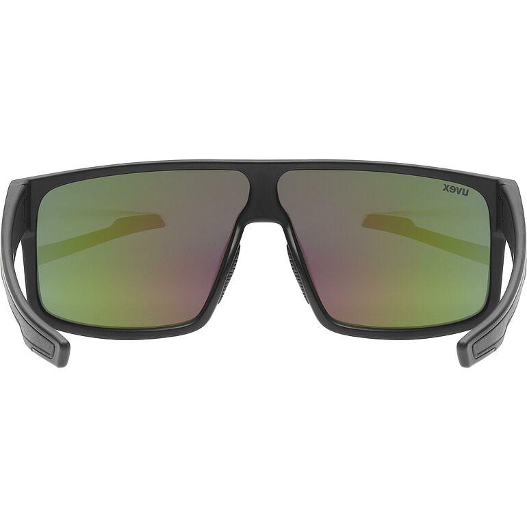 Uvex LGL 51 Sunglasses Matt Black / Green
